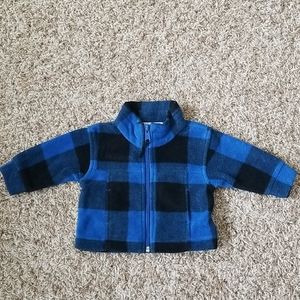 Columbia Buffalo Blue Plaide Fleece Fullzip Jacket